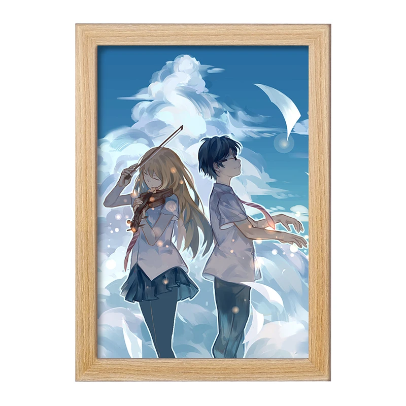 تابلو خندالو مدل آریما و کائوری انیمه دروغ تو در آوریل کد 32463