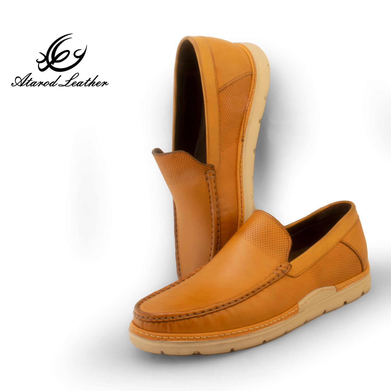 کفش کالج مردانه چرم عطارد مدل چرم طبیعی کد SH297 -  - 4
