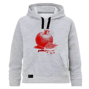 هودی دخترانه مدل یلدا کد J43 رنگ طوسی