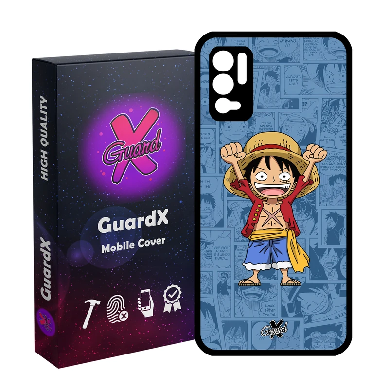 کاور گارد ایکس طرح One Piece Luffy Anime مدل Glass10464 مناسب برای گوشی موبایل شیائومی Redmi Note 10 5G/Poco M3 Pro /Redmi Note 10T 5G