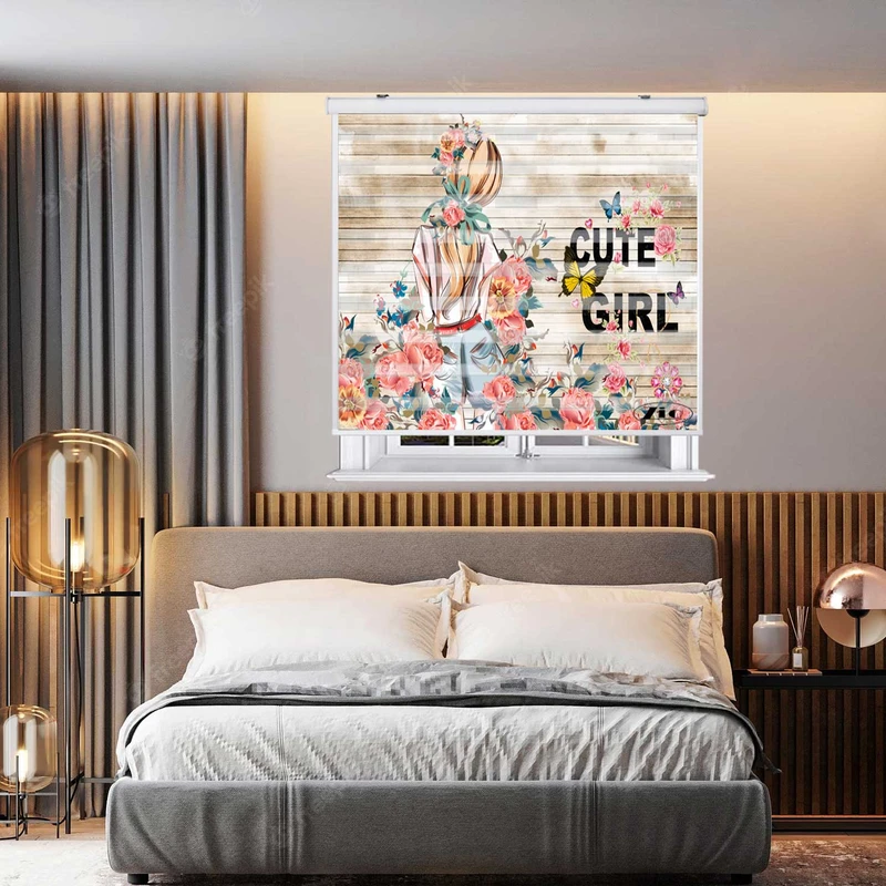 پرده زبرا زیو کد W4020 سایز 150X150 سانتی متر