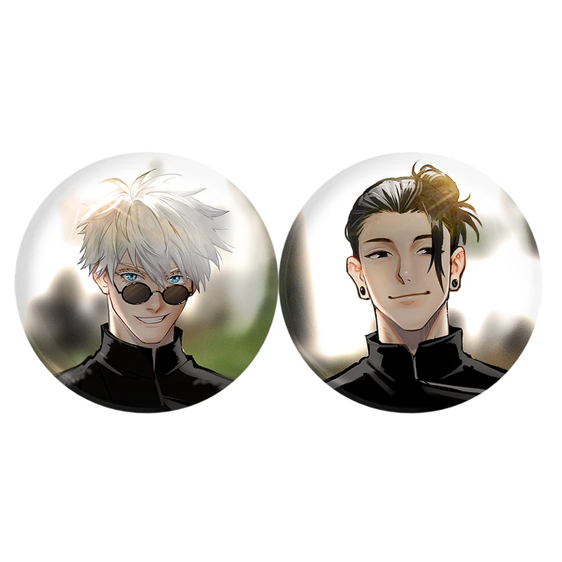 مگنت خندالو مدل گتو و گوجو ساتورو انیمه جوجوتسو کایزن Jujutsu Kaisen کد A234 مجموعه 2 عددی