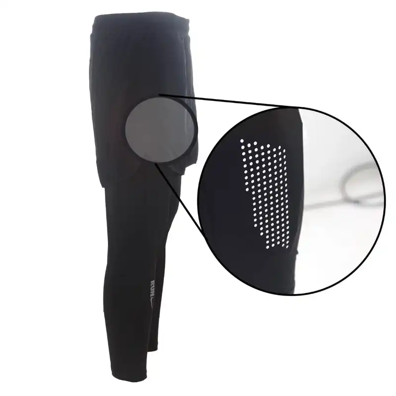 لگینگ ورزشی مردانه مدل شلوارک دار کد NK