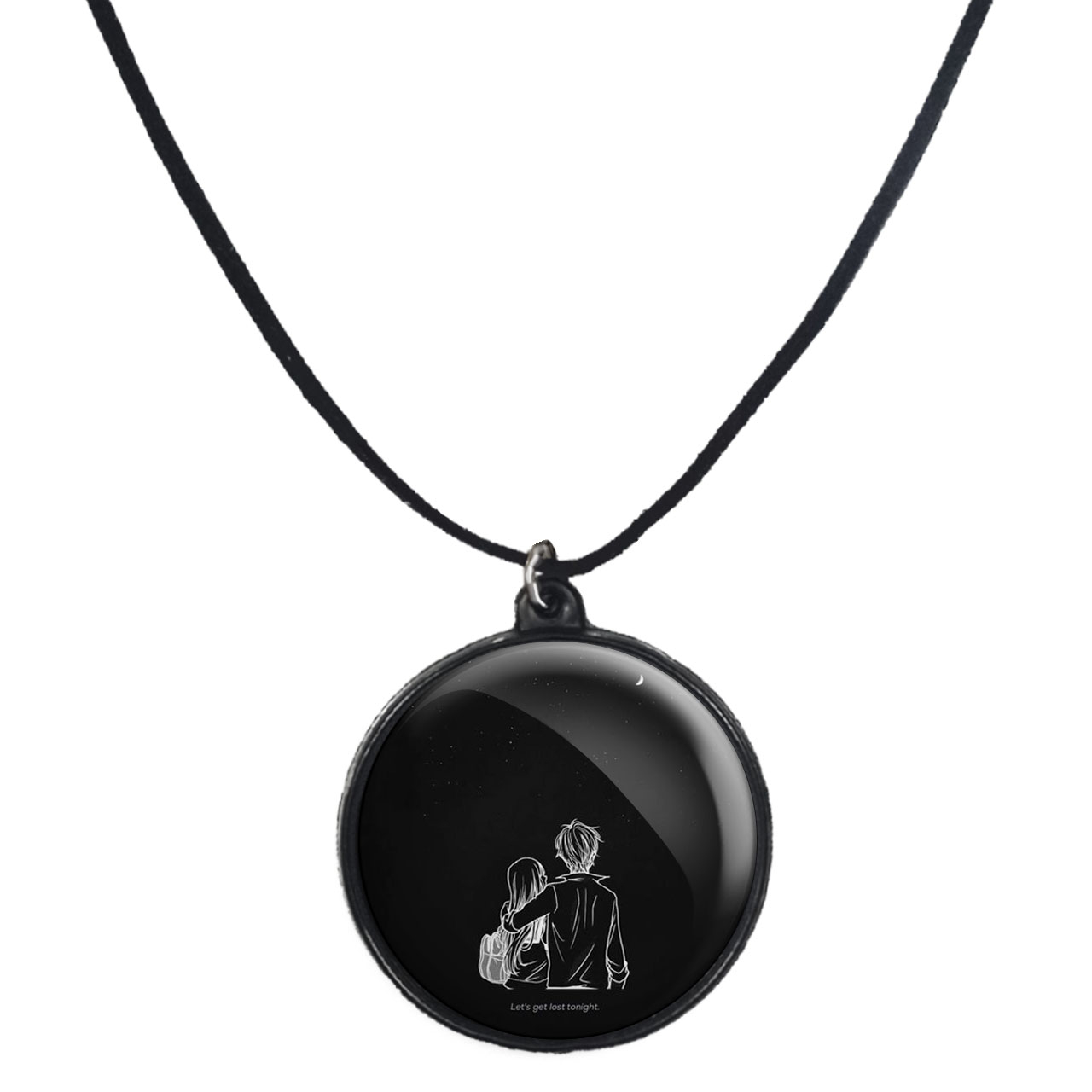 گردنبند پرمانه طرح عاشقانه کد pmb.5261 مدل دو طرفه