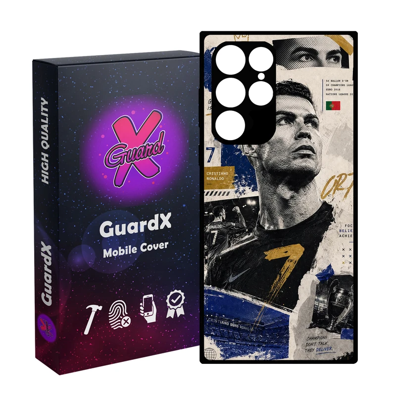 کاور گارد ایکس طرح CR7 مدل 11096 مناسب برای گوشی موبایل سامسونگ Galaxy S23 Ultra