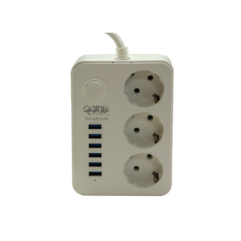 چندراهی برق علاالدین مدل 6USB چندراهی برق علاالدین مدل 6USB