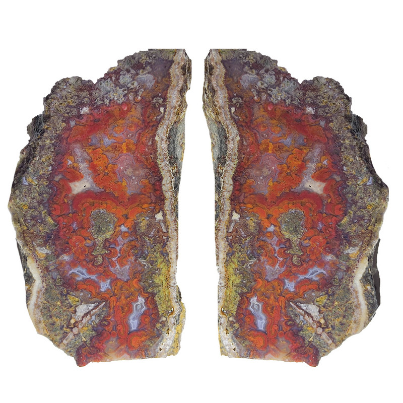 سنگ عقیق مدل شجر کد m1 مجموعه 2 عددی