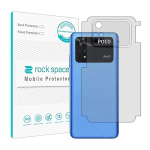 Transparent Rockspace HyGEL model back protector suitable for Xiaomi Poco M4 Pro mobile phone