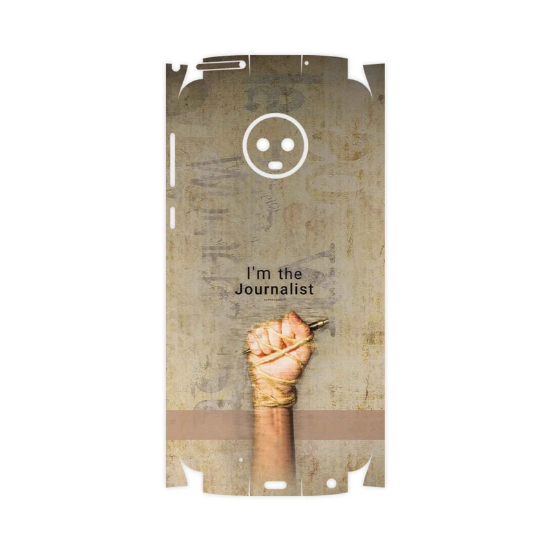 برچسب پوششی ماهوت مدل Journalist-FullSkin مناسب برای گوشی موبایل موتورولا Moto G6