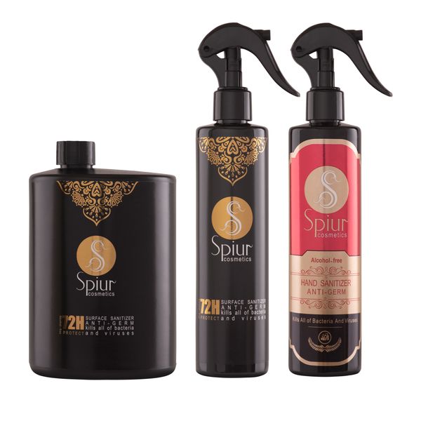 محلول ضدعفونی کننده سطوح اسپیور مدل pk04 حجم 1600 میلی لیتر بسته 3 عددی محلول ضدعفونی کننده سطوح اسپیور مدل pk04 حجم 1600 میلی لیتر بسته 3 عددی