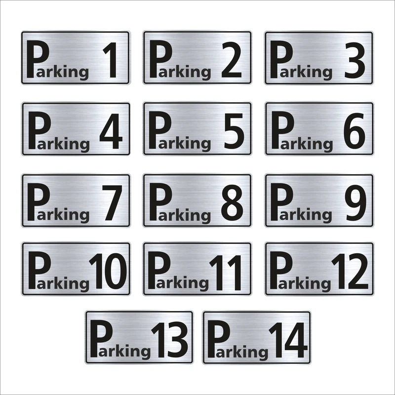 تابلو راهنما طرح پارکینگ مدل GNS614 مجموعه 14 عددی