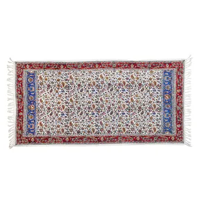 رومیزی قلمکار زابلیان مدل ممتاز طرح بته جقه ریز کد 100p50