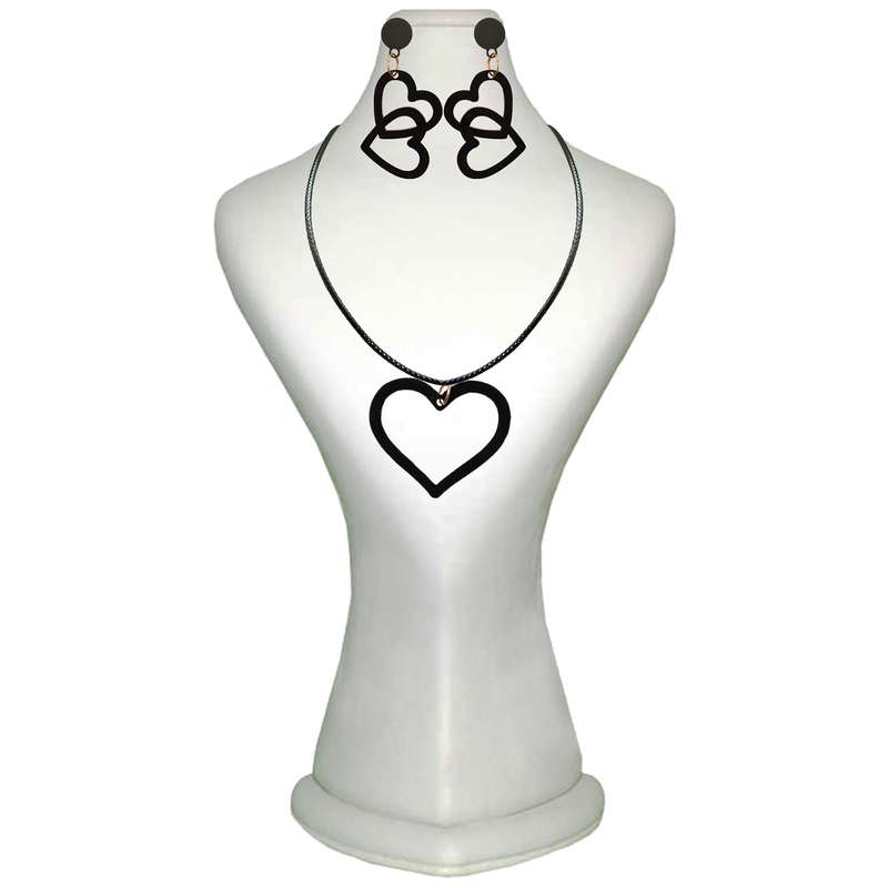 نیم ست زنانه طرح قلب کد 1285