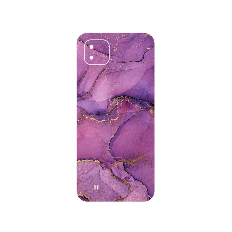 برچسب پوششی ماهوت مدل Purple Marble مناسب برای گوشی موبایل ریلمی C11 2021