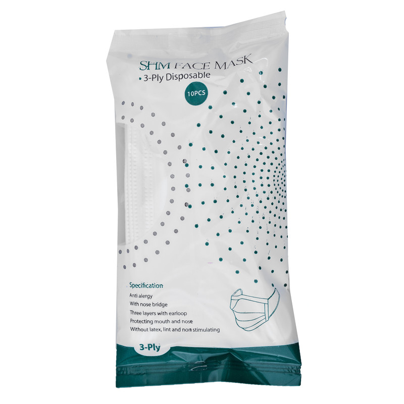 ماسک تنفسی اس اچ ام کد LY3- 0071-W بسته 10 عددی