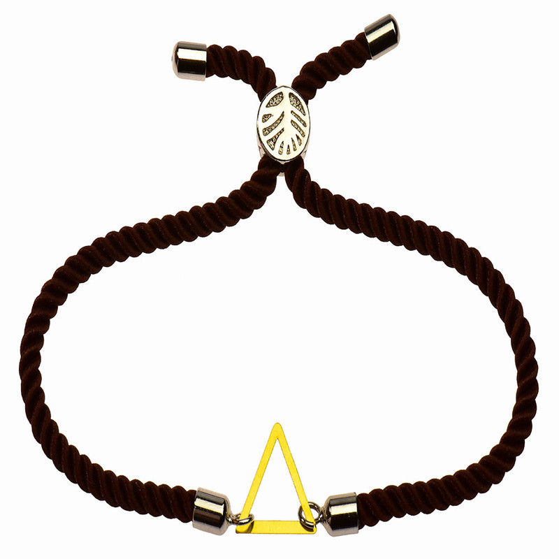 دستبند طلا 18 عیار زنانه الن نار مدل مثلث ELN1263