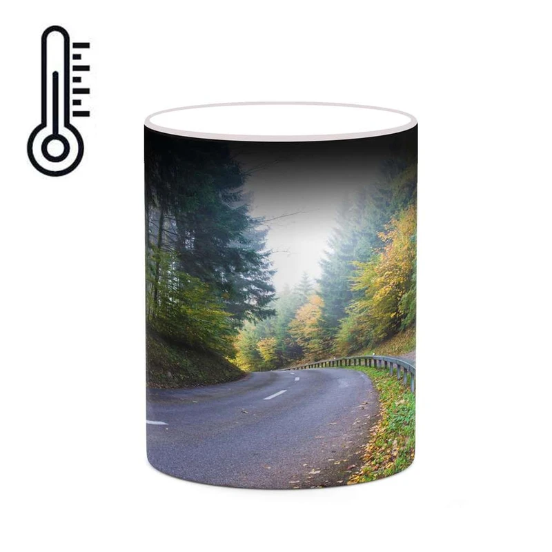 ماگ حرارتی کاکتی مدل منظره پاییزی کد mgh18557