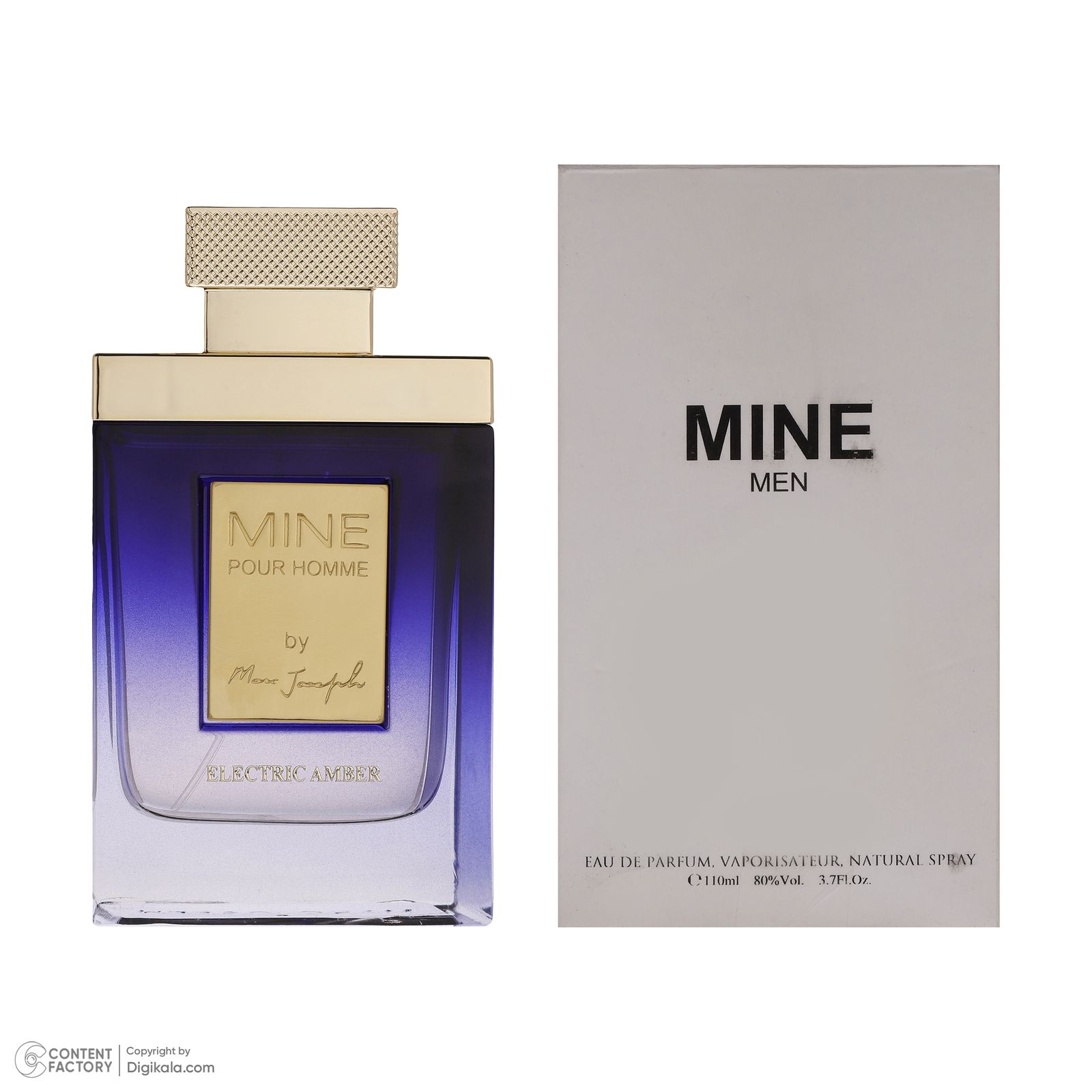 تستر ادو پرفیوم مردانه مارک ژوزف مدل mine pour homme electric amber با رایحه خنک حجم 110 میلی لیتر -  - 2