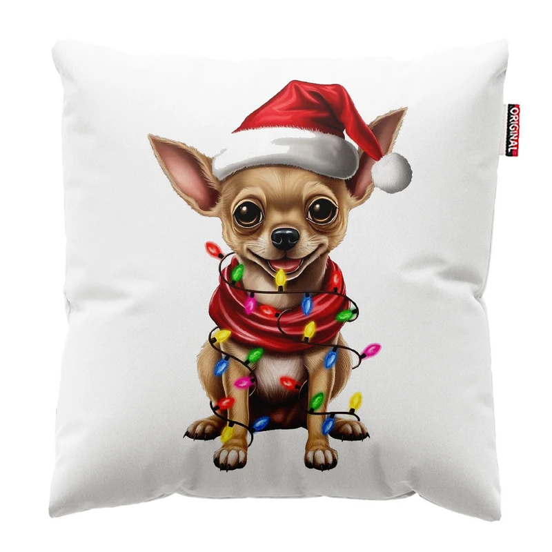 کوسن پاد آفرین طرح سگ بامزه کد 2262 سایز 30*30 سانتی متر