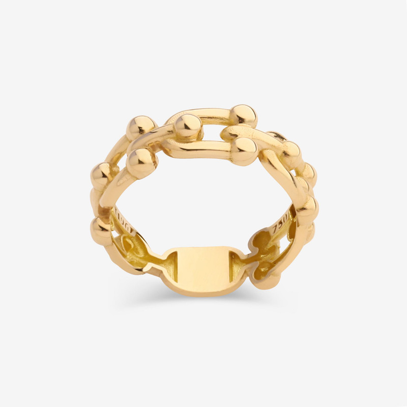 انگشتر طلا 18 عیار زنانه طلای صداقت مدل 007 سایز 53