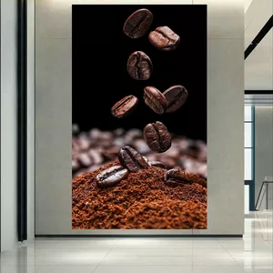 پوستر پارچه ای طرح دانه های قهوه کد ARY51