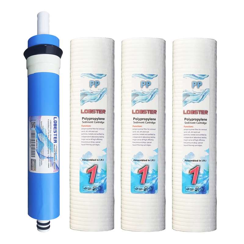 فیلتر ممبران دستگاه تصفیه کننده آب خانگی لابستر مدل 75Layers مجموعه 4 عددی