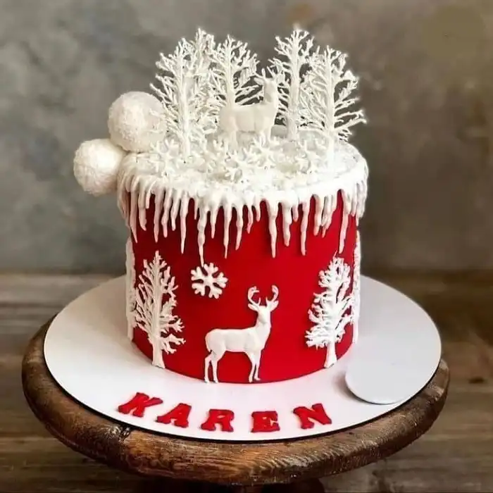 قالب فوندانت به گز مدل کریسمس