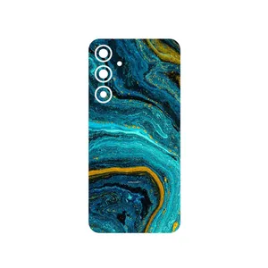 MAHOOT Turquoise marblewith golden streaks Cover Sticker for Samsung Galaxy A35
