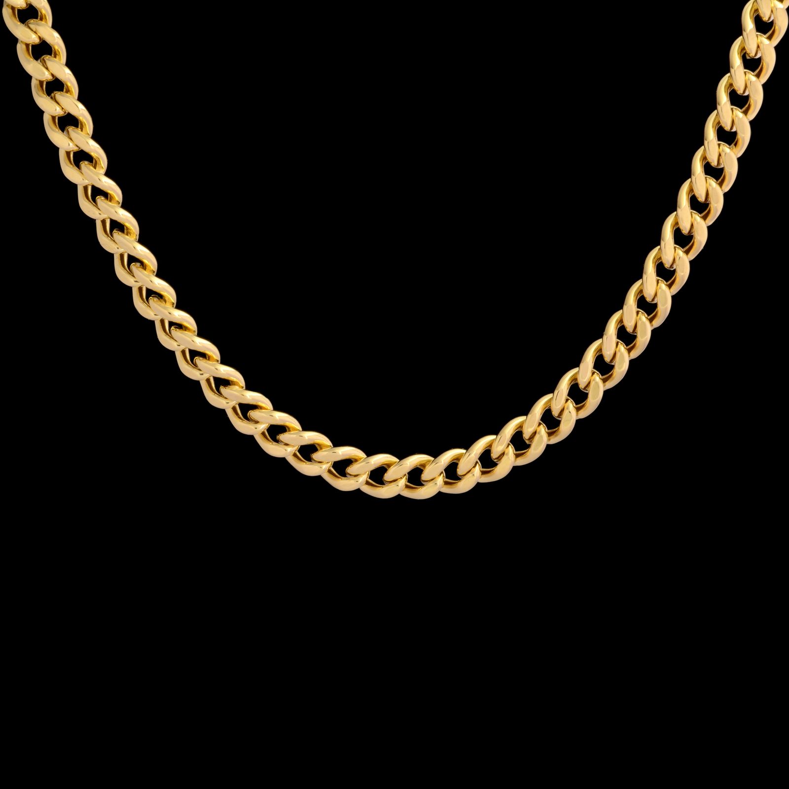 زنجیر طلا 18 عیار مردانه طلای مستجابی مدل گلستانه کد C60 -  - 1