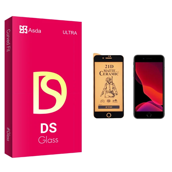 محافظ صفحه نمایش سرامیکی آسدا مدل DS glass مناسب برای گوشی موبایل اپل iPhone 8 Plus