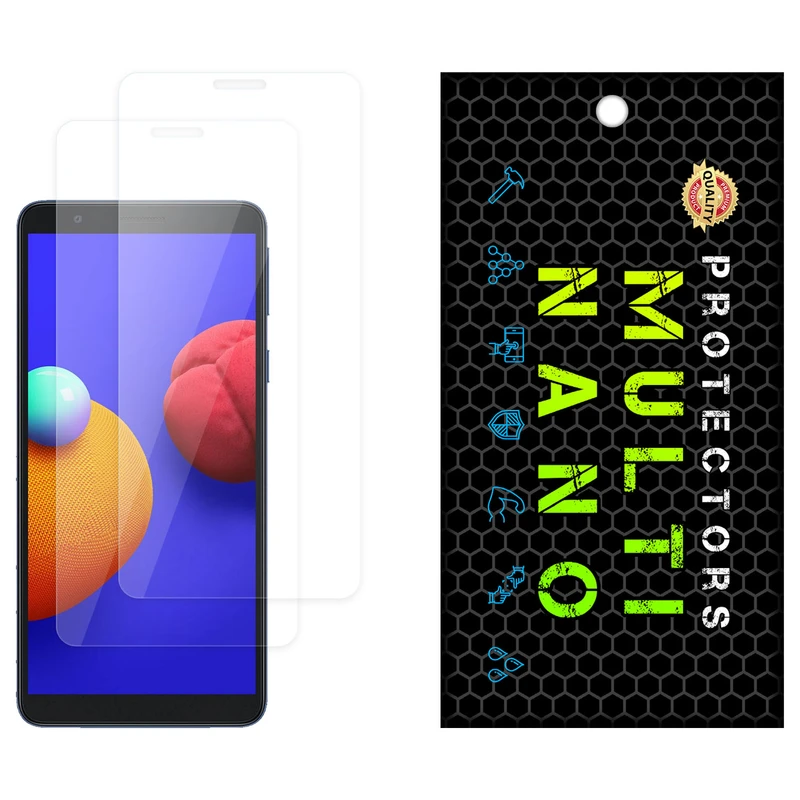 محافظ صفحه نمایش شفاف مولتی نانو مدل X-S2N مناسب برای گوشی موبایل سامسونگ Galaxy M01 Core بسته دو عددی