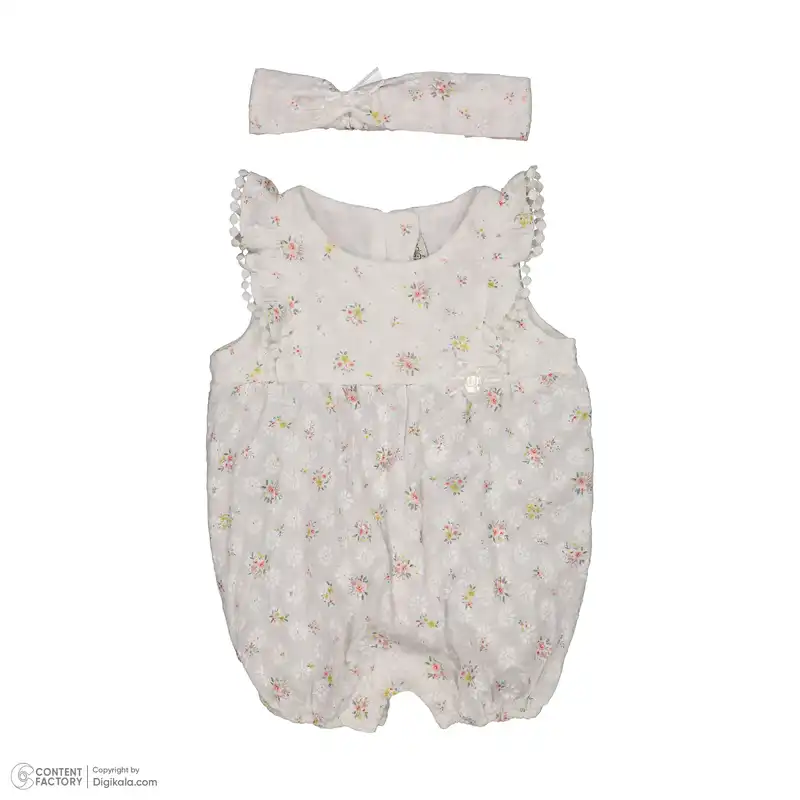 ست سرهمی و هدبند نوزادی ایندیگو مدل 13122