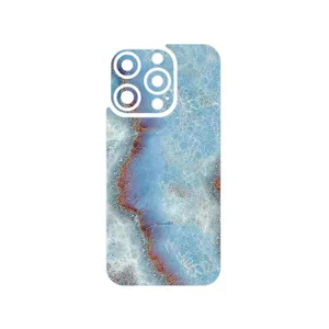 MAHOOT Blue_Ocean_Marble Cover Sticker for Apple iPhone 15 Pro
