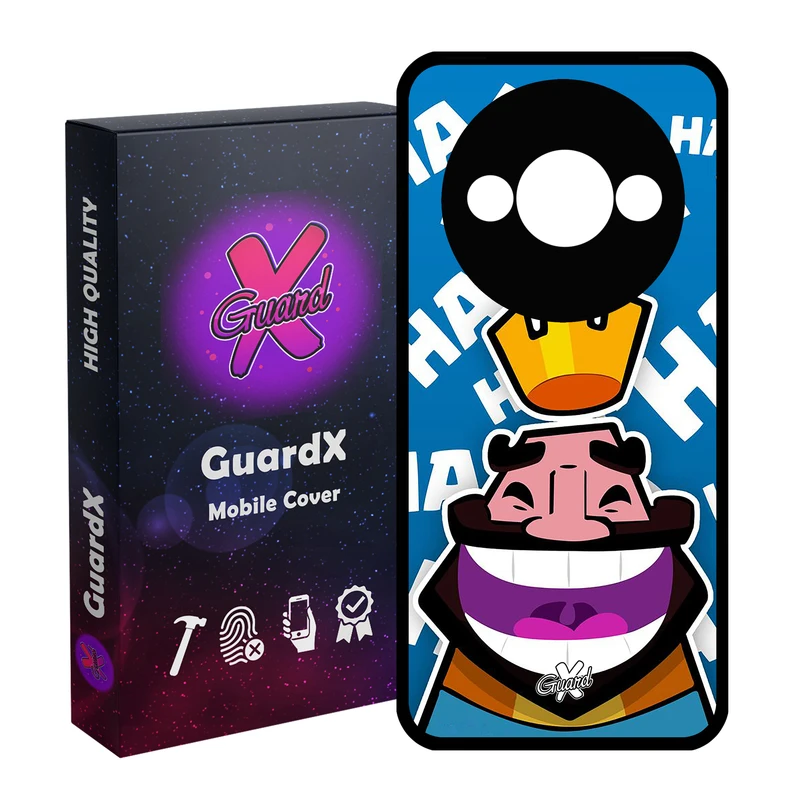 کاور گارد ایکس طرح Clash Royale مدل قاب Glass10036 مناسب برای گوشی موبایل شیائومی Redmi A3 4G/ A3X 4G/ Poco C61