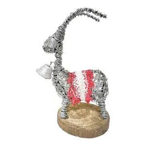 مجسمه مدل قوچ شاخدار زنگوله دار کد 01