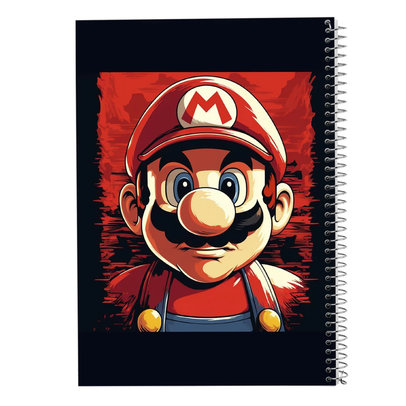 دفتر مشق 100 برگ مدوپد مدل سوپرماریو super mario کد DF2896