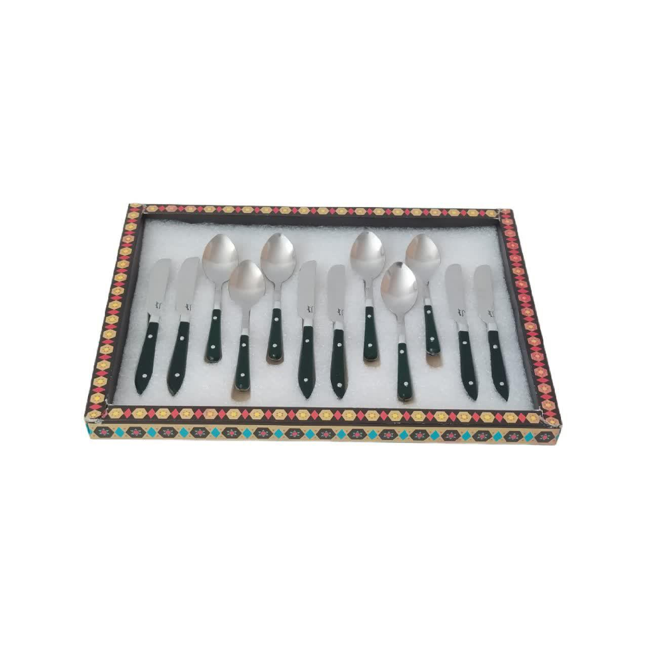 ست کارد و قاشق صبحانه خوری 12 پارچه مهدی کد28