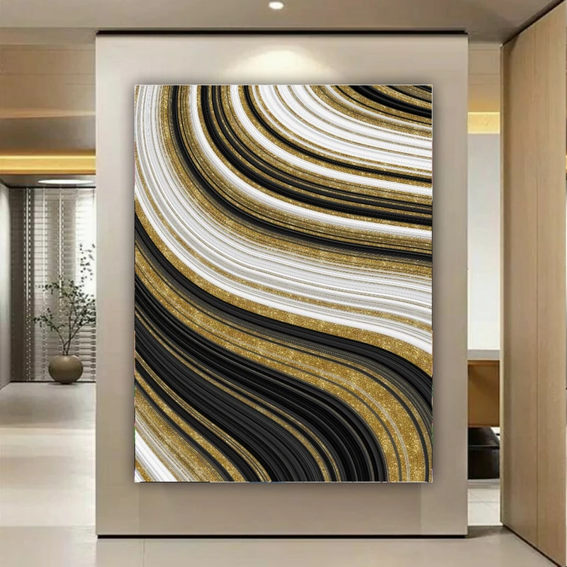 تابلو بوم طرح مخمل انتزاعی مدل لوکس کد FP106101