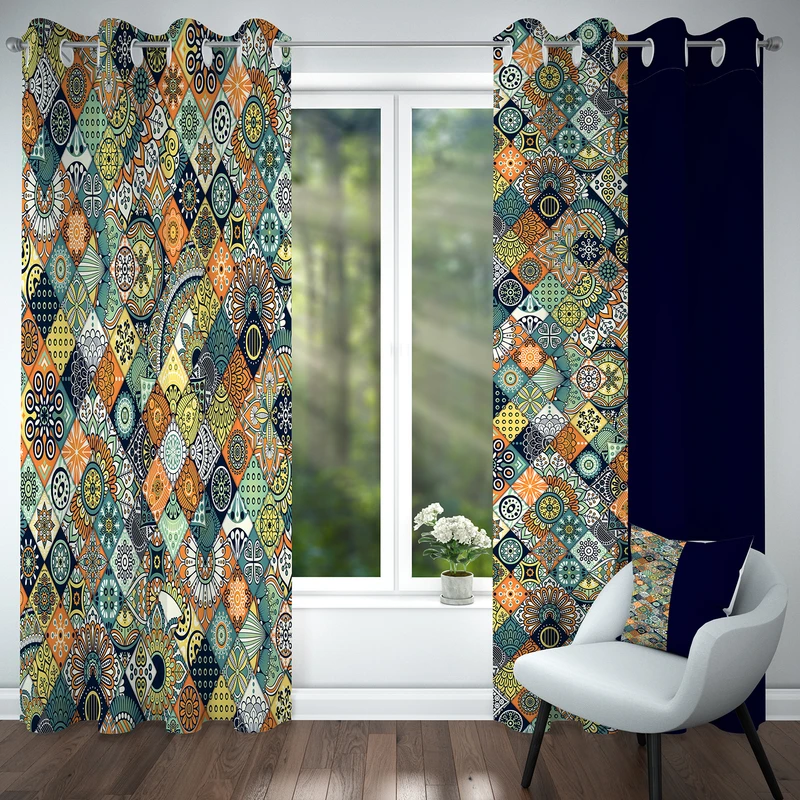 پرده مدل هازان کد 4175 سایز 140x280 سانتی متر