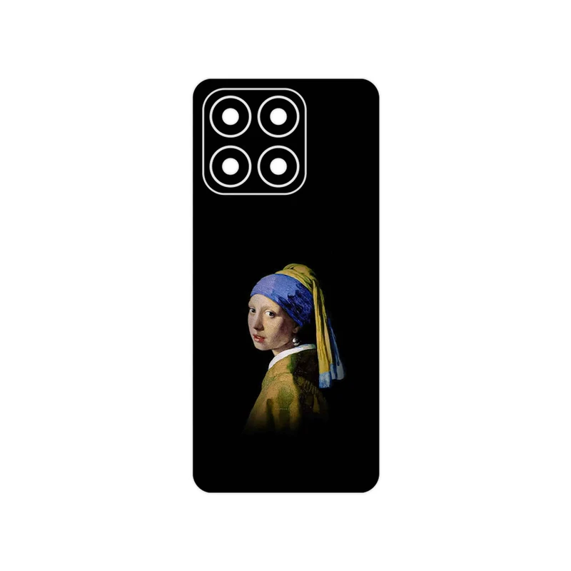 برچسب پوششی ماهوت مدل Girl with a Pearl Earring of Vermeer مناسب برای گوشی موبایل آنر X8a