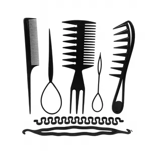 شانه مو بامتل مدل ۶۱۱ مجموعه ۷ عددی 