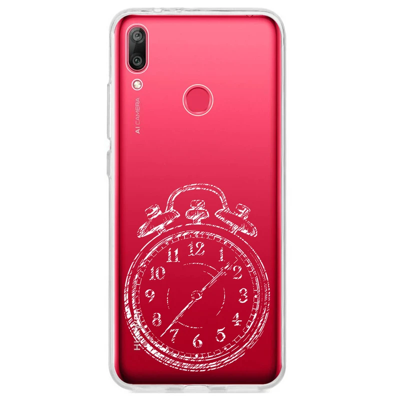 کاور مگافون طرح ساعت مدل C64-W مناسب برای گوشی موبایل هوآوی Y7 Prime 2019 / Y7 2019