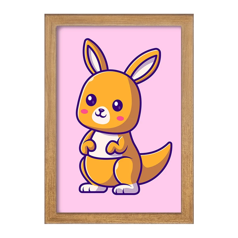 تابلو خندالو مدل حیوانات بامزه کانگورو کد 29699