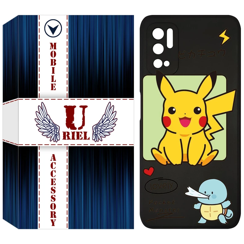 کاور یوریل مدل KSH کد 28 طرح پوکمون مناسب برای گوشی موبایل شیائومی Redmi Note 10 5G