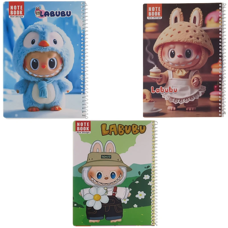 دفتر مشق 50 برگ مدل لبوبو کد zx1420 بسته 3 عددی