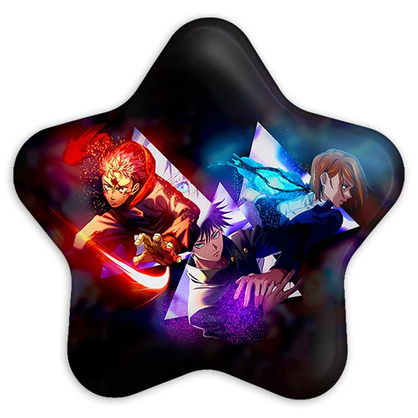 پیکسل خندالو طرح نوبارا و مگومی و ایتادوری انیمه جوجوتسو کایزن مدل ستاره ای کد 11093