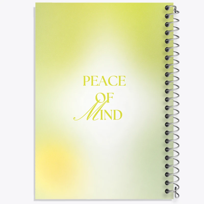 دفتر ژورنال نویسی 50 برگ خندالو مدل نقطه ای طرح Peace Of Mind کد N2370