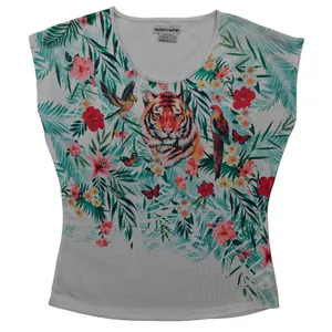 تی شرت آستین کوتاه زنانه مدل ببری