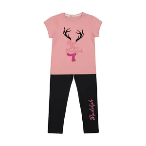 ست تی شرت و شلوار دخترانه مدل 85-32154 نونا