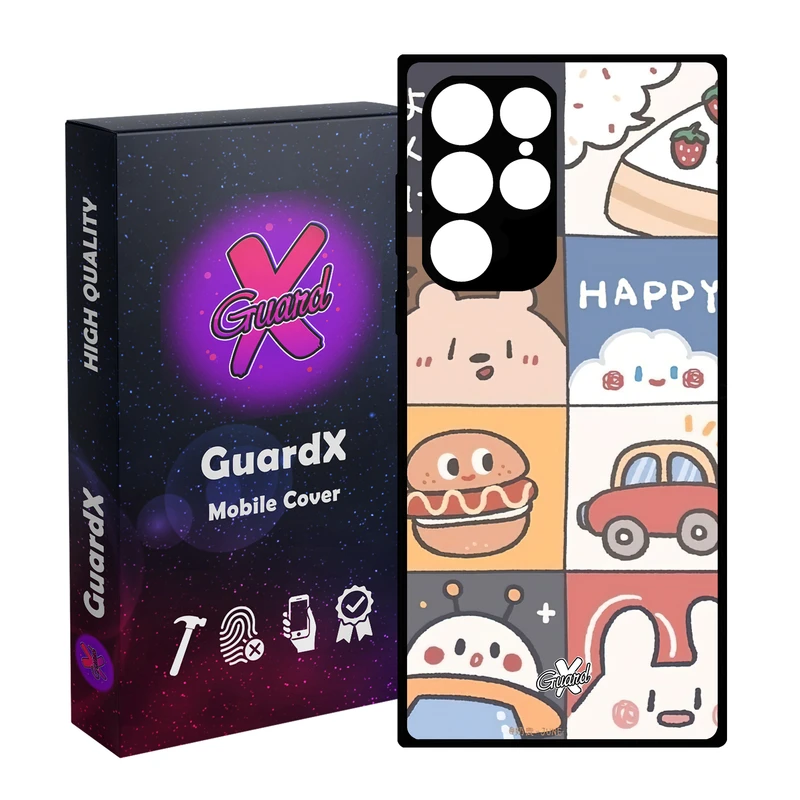 کاور گارد ایکس طرح دخترانه مدل Glass10513 مناسب برای گوشی موبایل سامسونگ Galaxy S23 Ultra